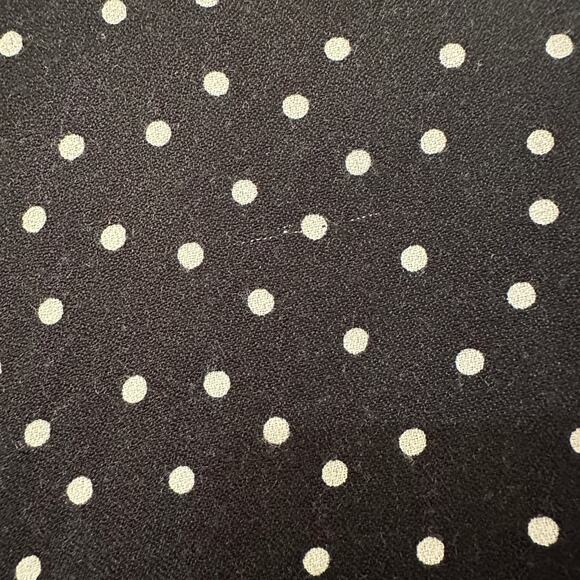 0 Reformation Black White Polka Dot Long Sleeve Slip Midi Dress - Picture 3 of 5